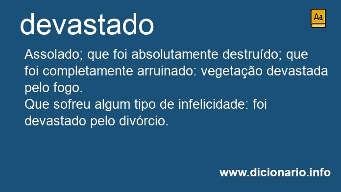 Significado de devastado