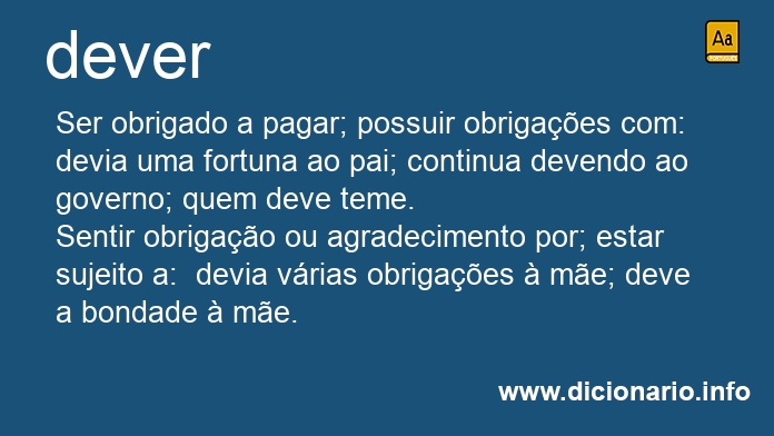 Significado de dever