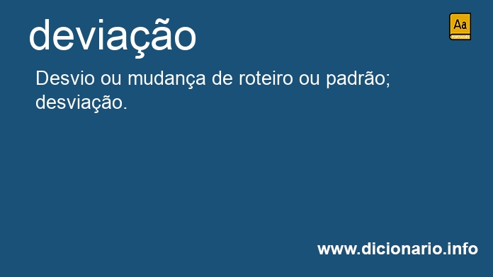 Significado de devia��o