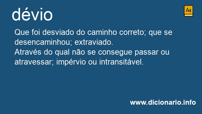 Significado de dvio