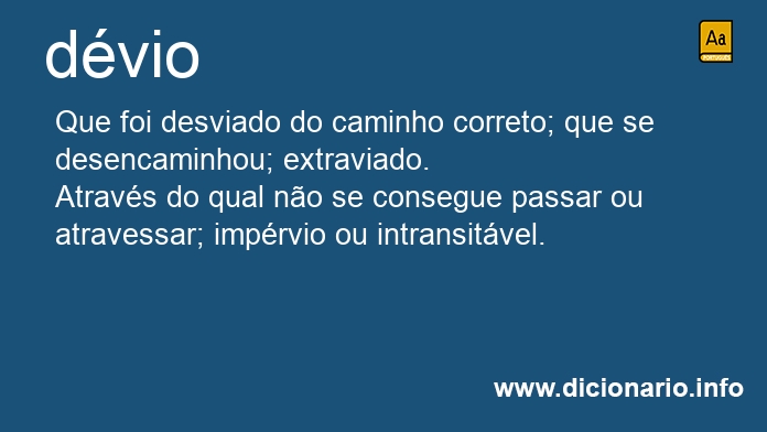 Significado de dvios