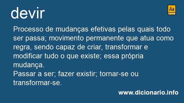 Significado de devirei
