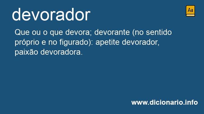 Significado de devorador