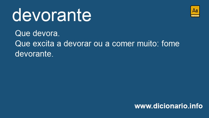 Significado de devorante