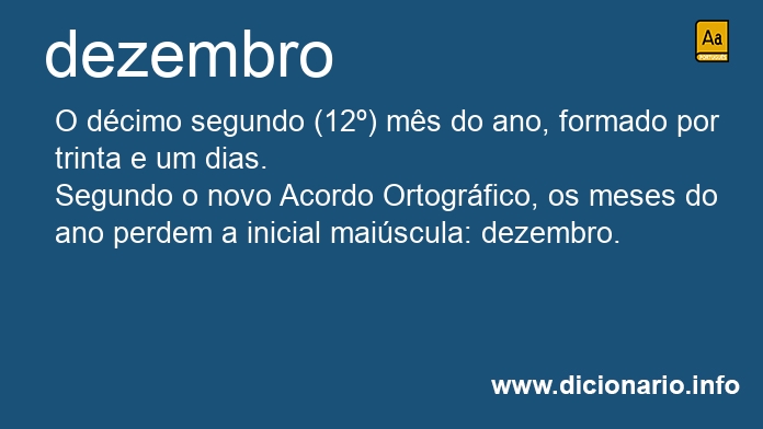 Significado de dezembros