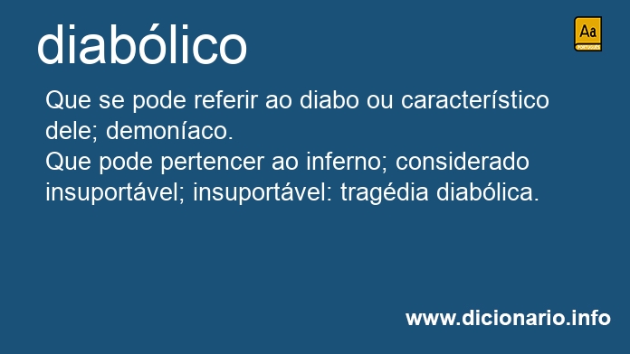 Significado de diablico