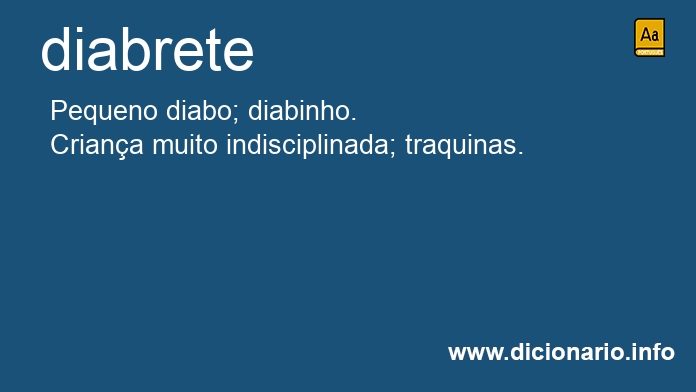 Significado de diabrete