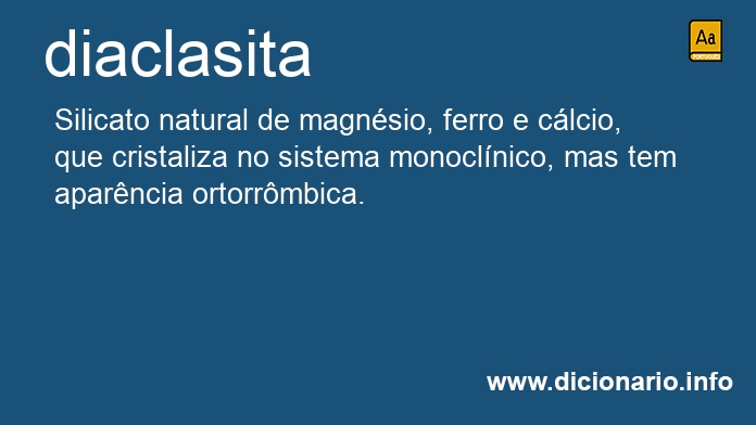 Significado de diaclasita