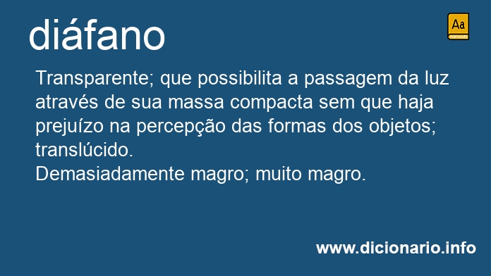 Significado de difano