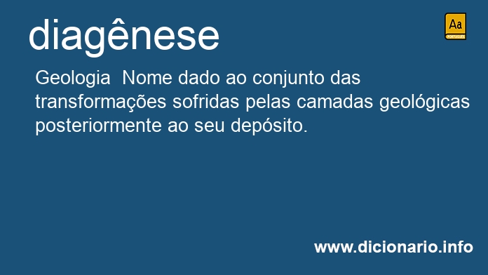 Significado de diagnese