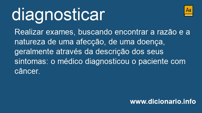 Significado de diagnosticado