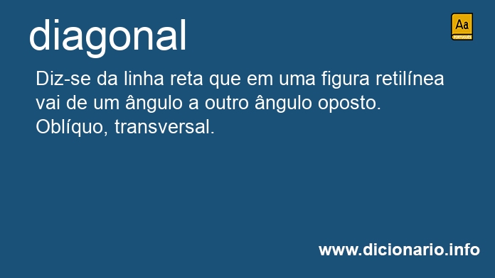 Significado de diagonais