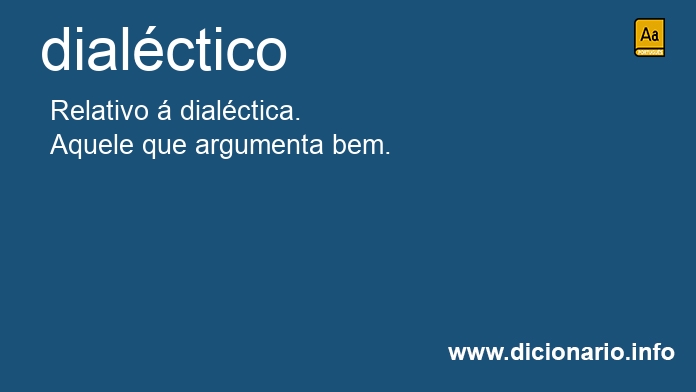 Significado de dialctico