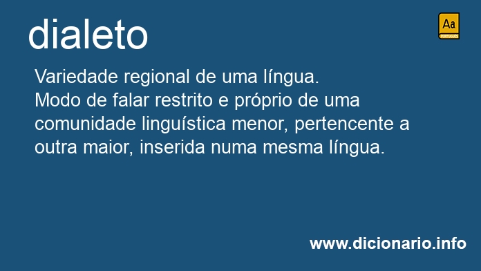 Significado de dialeto