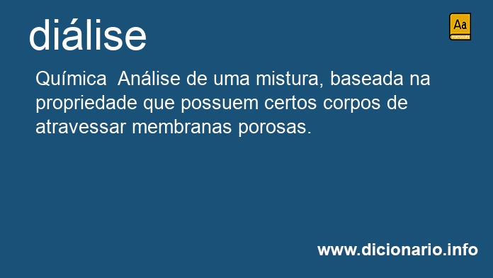 Significado de dilise