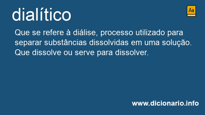 Significado de dialtico