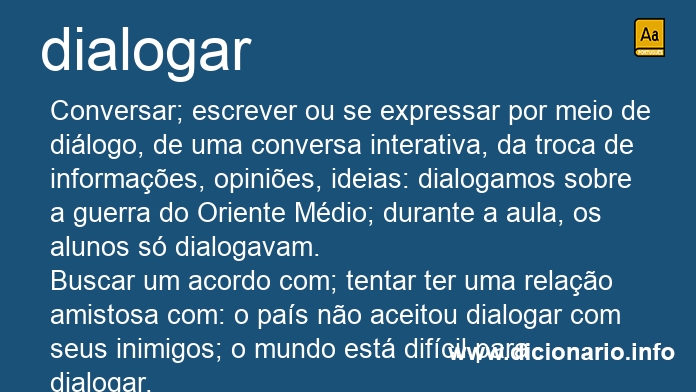 Significado de dialoga