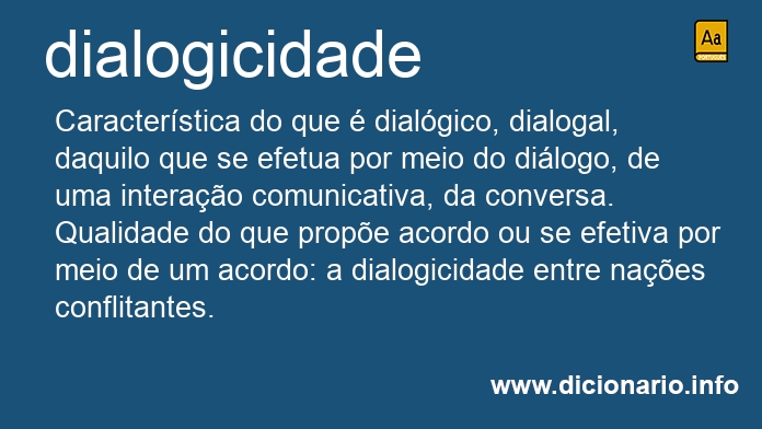 Significado de dialogicidade