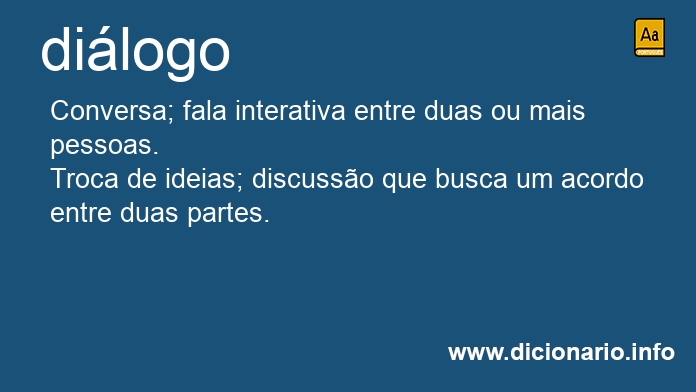 Significado de dilogo