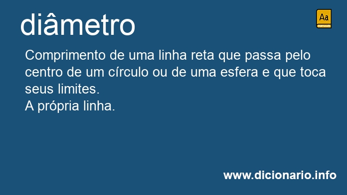 Significado de dimetro