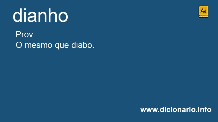 Significado de dianhos