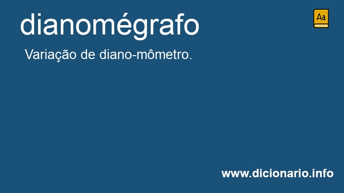 Significado de dianomgrafo