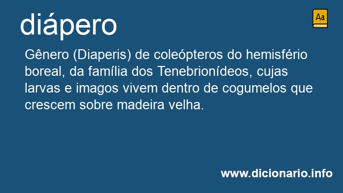 Significado de dipero