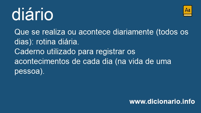 Significado de dirio