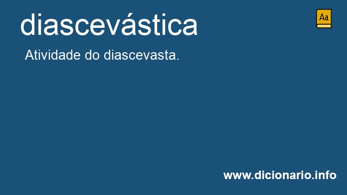 Significado de diascevstica