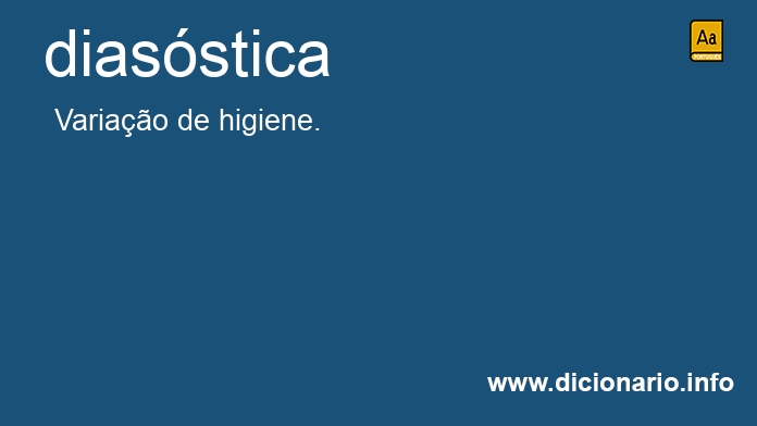 Significado de diasstica