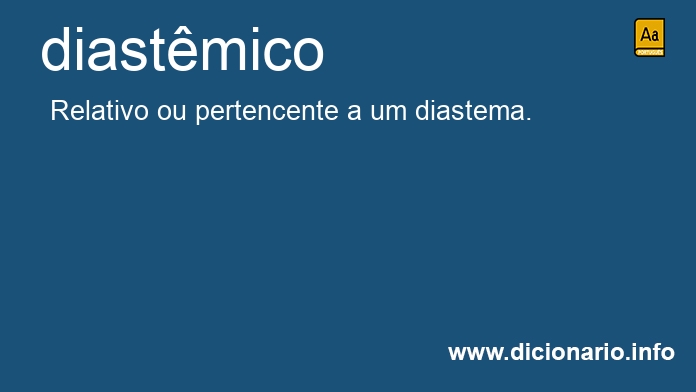 Significado de diastmico