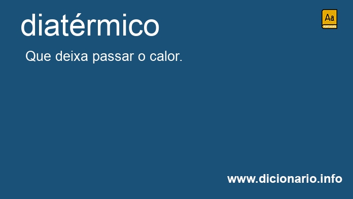 Significado de diatrmico