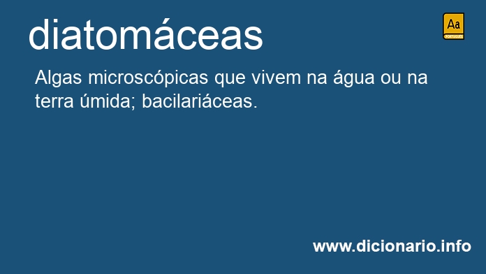 Significado de diatomceas