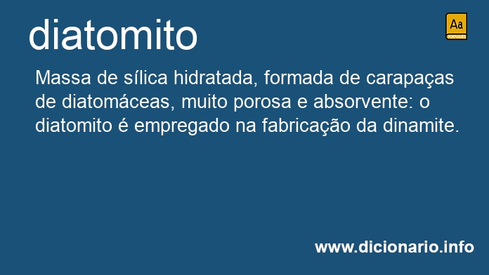 Significado de diatomita