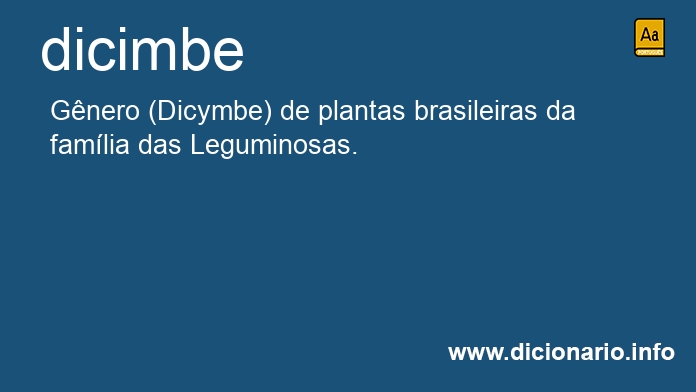 Significado de dicimbe