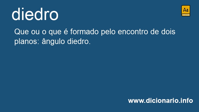Significado de diedro