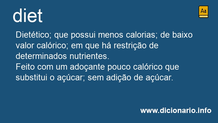 Significado de diet
