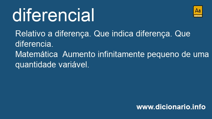 Significado de diferencial