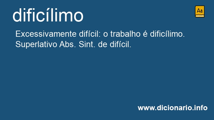 Significado de dificlimo