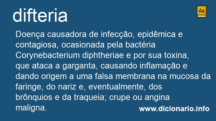 Significado de difteria