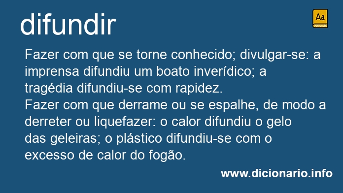 Significado de difundam