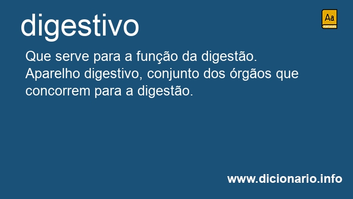 Significado de digestivos