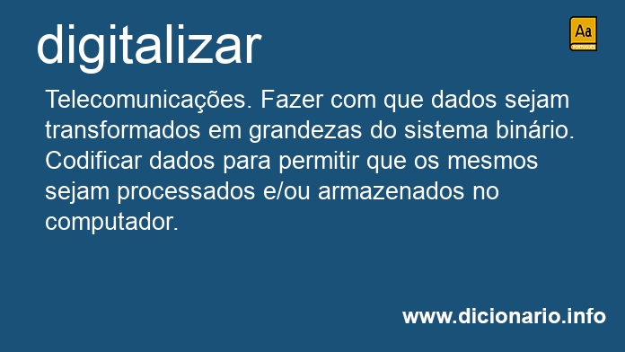 Significado de digitalizar