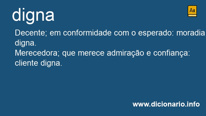 Significado de digna