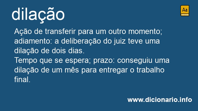 Significado de dilao