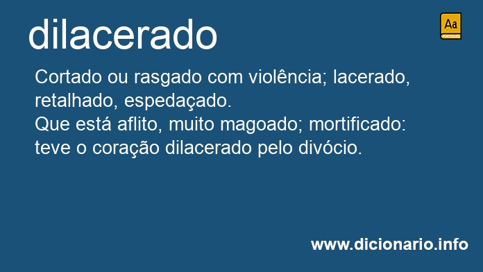 Significado de dilacerada