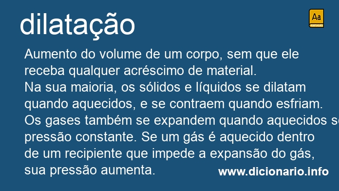 Significado de dilatao