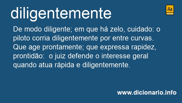 Significado de diligentemente