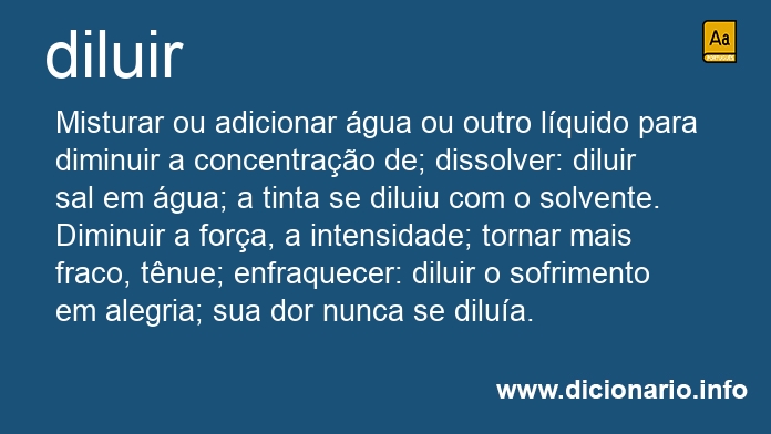 Significado de diluem