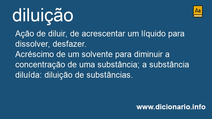 Significado de diluio
